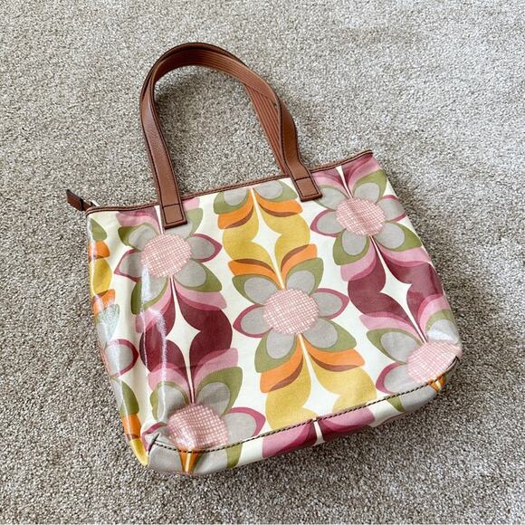 Fossil Key Per Mod Floral Vintage Y2K Tote Bag - Picture 2 of 3